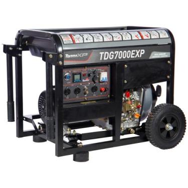 Imagem de Gerador de energia 6 kva a diesel bivolt partida elétrica - TDG7000EXP