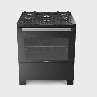 Imagem de Fogão de Piso Itatiaia 5 Bocas Itamaster Preto – Bivolt