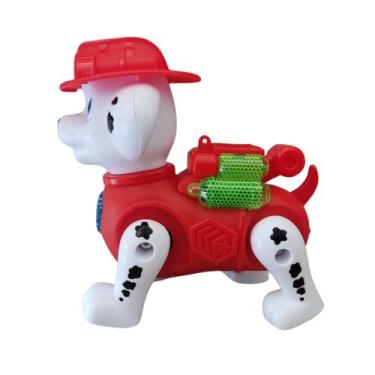 Imagem de Cachorro Marshall Patrulha Canina que Anda Tem Som e Luz LED com pilha