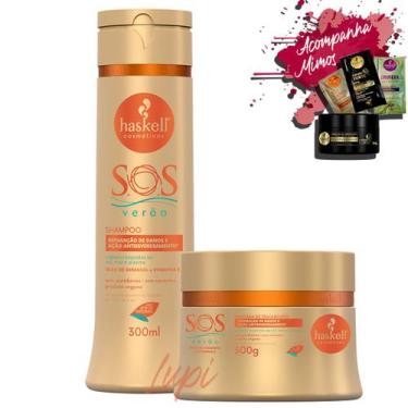 Imagem de Kit Haskell S.O.S Verao Shampoo E Mascara Girassol 300