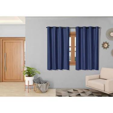 Imagem de Cortina 100% Blackout PVC 2,20m x 1,30m Para Varão Simples - Vagalume 