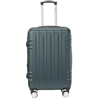 Imagem de Mala de Viagem Porte Grande Rodas 360° ABS Resistente Zíper Expansivo Cadeado com Segredo Cruzeiro 3-Unissex