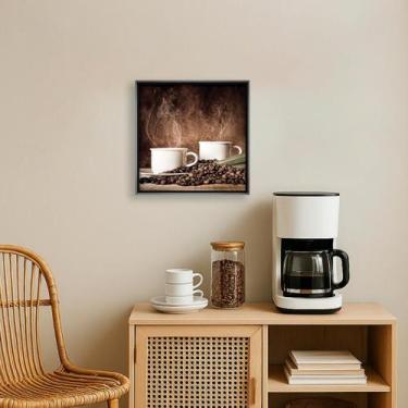 Imagem de Quadros Decorativos Aromas de Café Vidro e Moldura 43x43cm - Decorary,