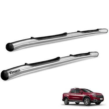 Imagem de Estribo Lateral Oval Fiat Toro 2016 a 2026 Aço Carbono Cromado - Track
