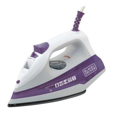 Imagem de Ferro de Passar Roupa Black+Decker Modelo FX1000 Base Antiaderente Vio