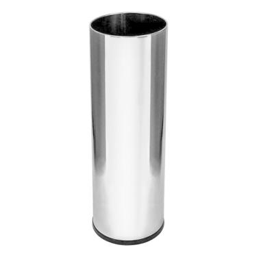 Imagem de Porta guarda-chuva Cesto em Aço Inox 30 X 70 cm com Bandeja Interna Removível Inox Higi...