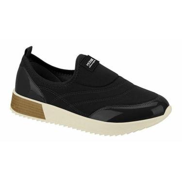 Imagem de Tênis Modare Slip On Confort Confortável Sola Branca Preto-Feminino