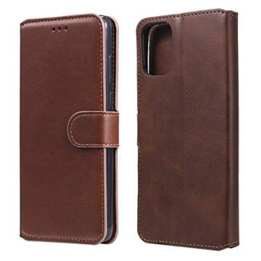 Imagem de For Motorola Moto G9 Plus Classic Texture PU + TPU Horizontal Flip Leather Case, with Holder & Card Slots & Wallet