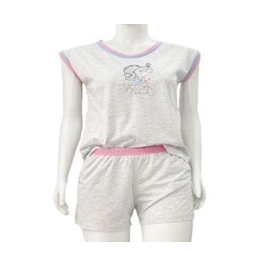 Imagem de Pijama Baby Doll Plus Size Jovial Corte Amplo Nº 48 Ao 52 - Carlota