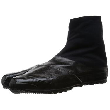 Imagem de MARUGO Tênis Tabi japonês Jitsuyou All Black com 5 clipes, 23 cm, Preto, 6 Wide Women/4.5 Men