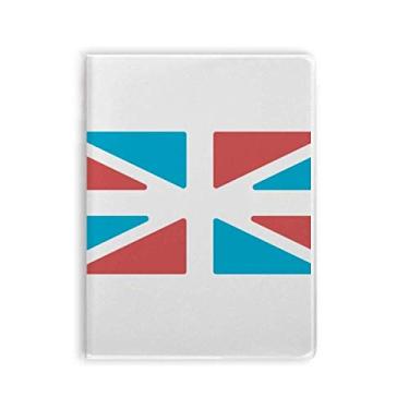 Imagem de Diário de capa macia para caderno com bandeira do Reino Unido estilo retrô