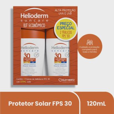 Imagem de Kit helioderm protetor solar FPS30 120ML + 120ML