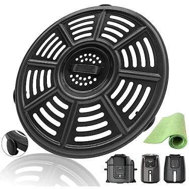 Imagem de Rhsaae Frigideira Air Fryer para fritadeira Ninja AF101 4QT AF150 XL AF161 5,5 QT, fritadeira de ar antiaderente premium, bandeja de grelha, grelha de inserção para panela de pressão Ninja FD302 Foodi