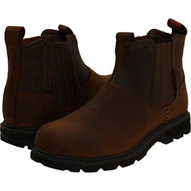 Imagem de Skechers Bota de cano curto masculina Blaine Orsen, Marrom escuro, 7