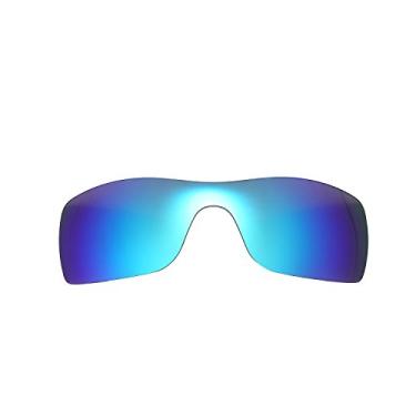 Imagem de NicelyFit Lentes de reposição polarizadas para óculos de sol Oakley Batwolf armação de vidro (espelho azul gelo)