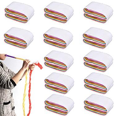 Imagem de Dong Huang 12 peças engraçadas bobinas de boca papel de vômito, acessórios multicoloridos, truques de mágica, ilusão de truques, adereços de papel mágico para adultos