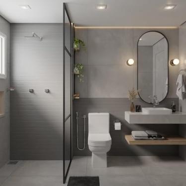 Imagem de Kit 2 Vasos Sanitário com Caixa Acoplada e Assento Soft Close Elite Celite Branco Brilhante