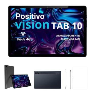 Imagem de Tablet Positivo Vision10" Pol 4GB Ram 128GB 4G Com Caneta Touch Exclus