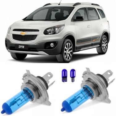 Imagem de Lampada Super Branca Spin 2013 - 2016 Farol Baixo E Alto H4 - Tech One