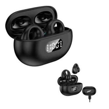 Imagem de Fone De Ouvido Bluetooth Sem Fio Condução Óssea Prova D'água Cor Preto