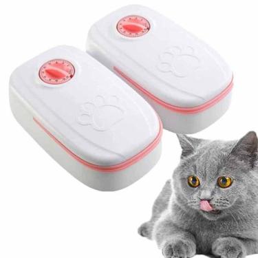 Imagem de Alimentador Comedouro Bebedouro Temporizador Cachorro Gato Pet Animais