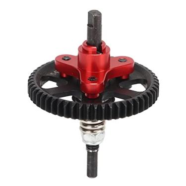 Imagem de Embreagem Diferencial Deslizante 54t Rc, Conjunto de Engrenagem de Dente Reto de Engrenagem Diferencial de Aço de Alumínio Embreagem Deslizante para Carro 4x4 1/10 Rc (Vermelho)