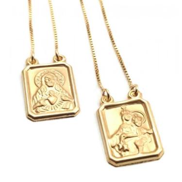 Imagem de Joia Religiosa Escapulário em ouro 18k - Elegancy Joias