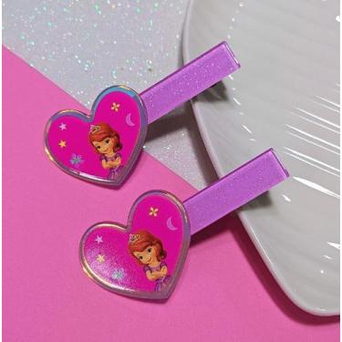 Imagem de Kit Presilha de Cabelos Infantil Bico de Pato Hair Clips Tic-Tac para 