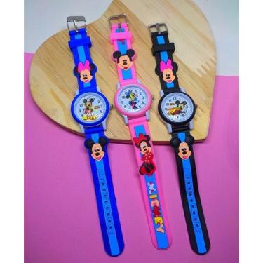Imagem de Relógio Infantil de Pulso Silicone Analógico para Crianças Meninas Men