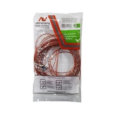 Imagem de Cabo De Aço Revestido Em Pvc Para Varal 2 Cordas De 15 Mts - ArtVaral
