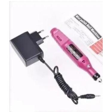 Imagem de Kit Manicure Lixa Elétrica Portátil Para Unhas Acrigel Gel Fibras Salã
