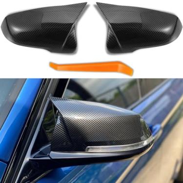 Imagem de Capas de espelho lateral de fibra de carbono para BMW Série 1/2 X1/X2/Z4 (F39)(F40)(F44)(F48)(G29), Adequado para Toyota Supra A90 MK5 - M Sport, 1 par