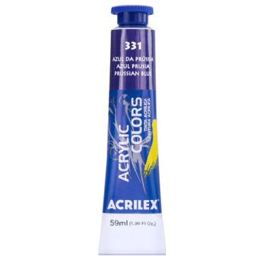 Imagem de Tinta acrylic colors acrilex 59ml escolha a cor, 331 - AZUL PRUSSIA