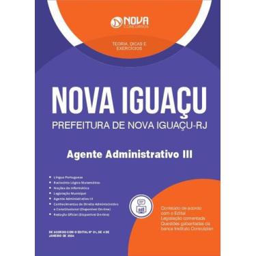 Imagem de Apostila Prefeitura de Nova Iguaçu - RJ 2024 - Agente Administrativo I