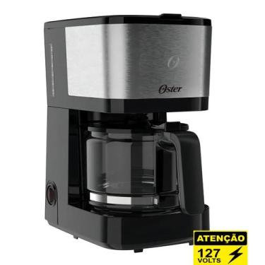Imagem de Cafeteira Elétrica Inox Oster Ocaf300 19 Xícaras 750ml 110v, Preto, 11