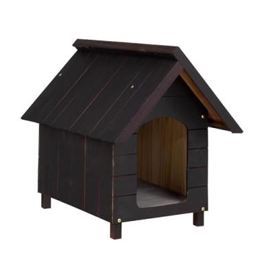 Imagem de Casa Casinha De Cachorro em Madeira Pintada Média N3 (Tabaco)