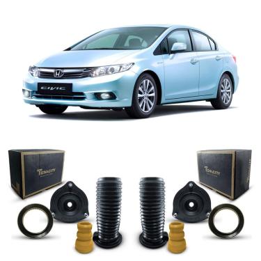 Imagem de Par Kit Batedor Batente Suspensão Dianteira Civic 2012/2016