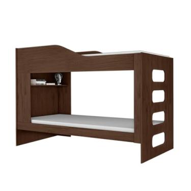 Imagem de Beliche com Prateleira 100% MDF Resistente Hibisco