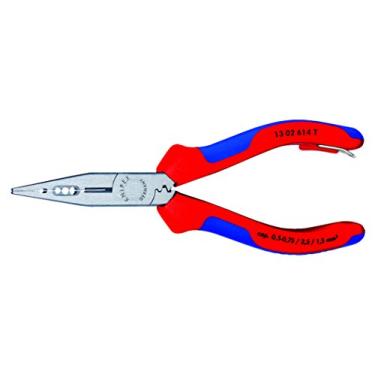 Imagem de KNIPEX Ferramentas – Alicates 4 em 1 para eletricistas, 10,12,14 AWG, multicomponentes, acessório amarrado (1302614TBKA)