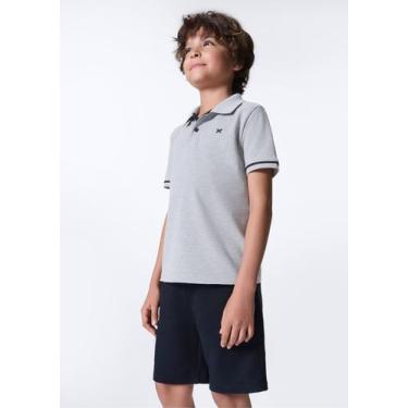Imagem de Bermuda Básica Infantil Menino Em Moletom - Hering, 005, Preto