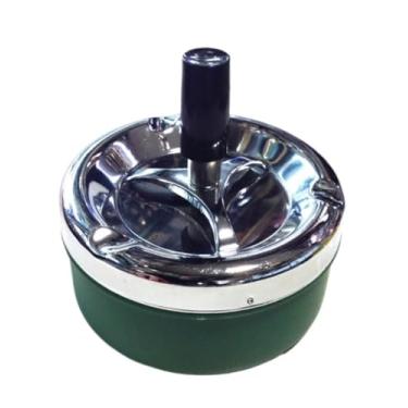 Imagem de Cinzeiro Decorativo Acessórios Para Fumar Suporte Para Fumar Cinzeiro De Mesa Para Fumar Interno Portátil Moderno Redondo Cinzeiro Interior(Green)