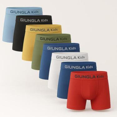 Imagem de Kit 10 Cuecas Boxer Infantil Microfibra Original Cueca Box para Crianç