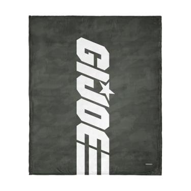Imagem de G.I. Joe Symbols GI Joe Silk Touch Throw, 127 x 152 cm – Cobertor de lã de desenho animado Hasbro, roupa de cama retrô ultramacia para cama ou sofá