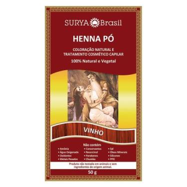 Imagem de Henna Pó Surya Brasil Vinho Kit