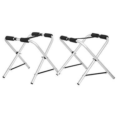 Imagem de Par de prateleiras dobráveis de armazenamento Kayak da Amarine Acessórios premium para caiaques, canoas, SUP paddle boarards e pequenos barcos. Dois suportes de caiaque para uso interno/externo. Capacidade de 45,7 kg