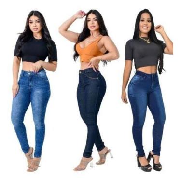 Imagem de Lote 3 Peças Calças Jeans Feminina Reta e Skinny - APOLLOGY, 38