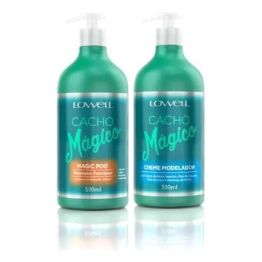 Imagem de Kit Cacho Mágico Shampoo Funcional 500 ml + Creme Modelador 500 ml Lowell