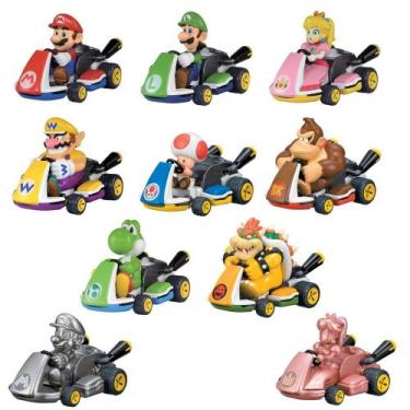 Imagem de F0082-9 mario kart figuras pullbacks - FUN