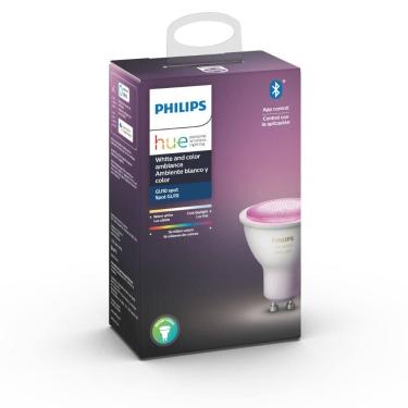 Imagem de Philips Hue Lâmpada Inteligente 6W 110V WiFi e Bluetooth base GU10