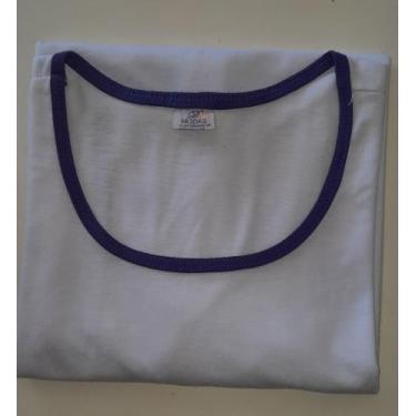 Imagem de Camiseta em malha PV. - D' Modas, Azul turquesa, P